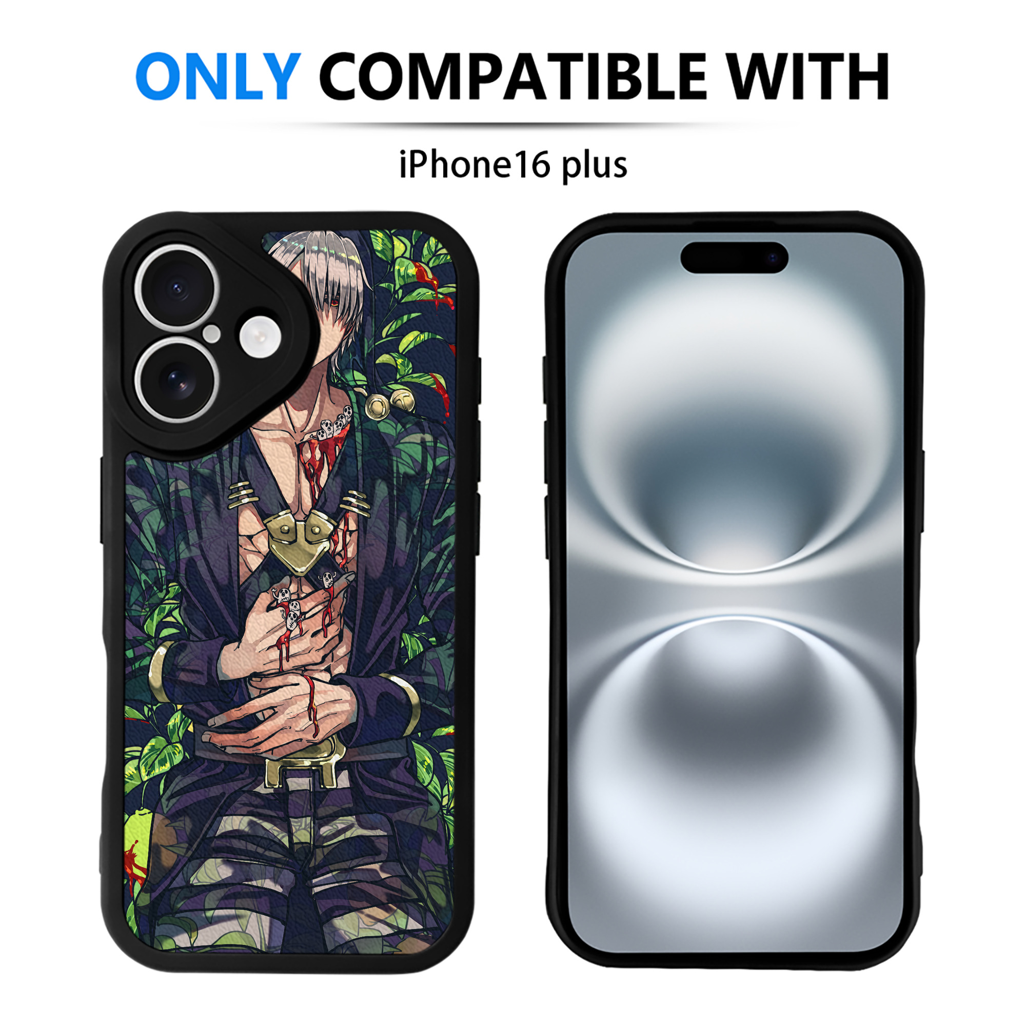 （画像用） ジョジョの奇妙な冒険 JoJo's Bizarre Adventure 【iPhone 16シリーズ対応】シリコンスマホケース（レザー調） 材質：シリコン